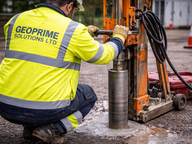Coring through concrete and brick — GeoPrime Solutions